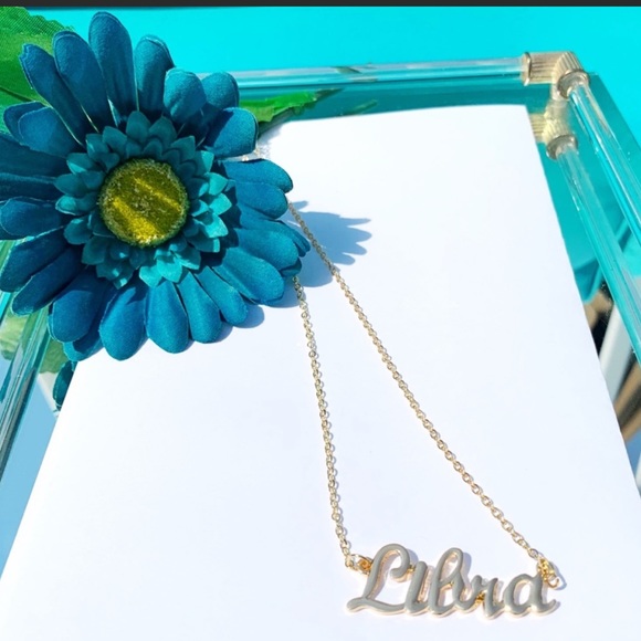 Libra Gold Zodiac Necklace - Picture 2 of 2